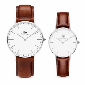 Đồng Hồ Cặp Classic & Petite St Mawes Silver